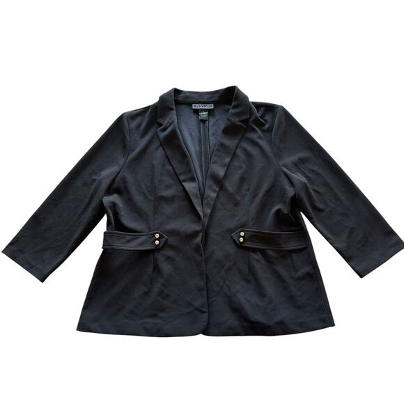 Womens Blazer XL Black Professional Workwear Office Sharp Classic Career - Picture 1 of 7